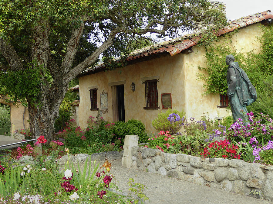 Architecture Photograph - Carmel Mission Grounds by Gordon Beck