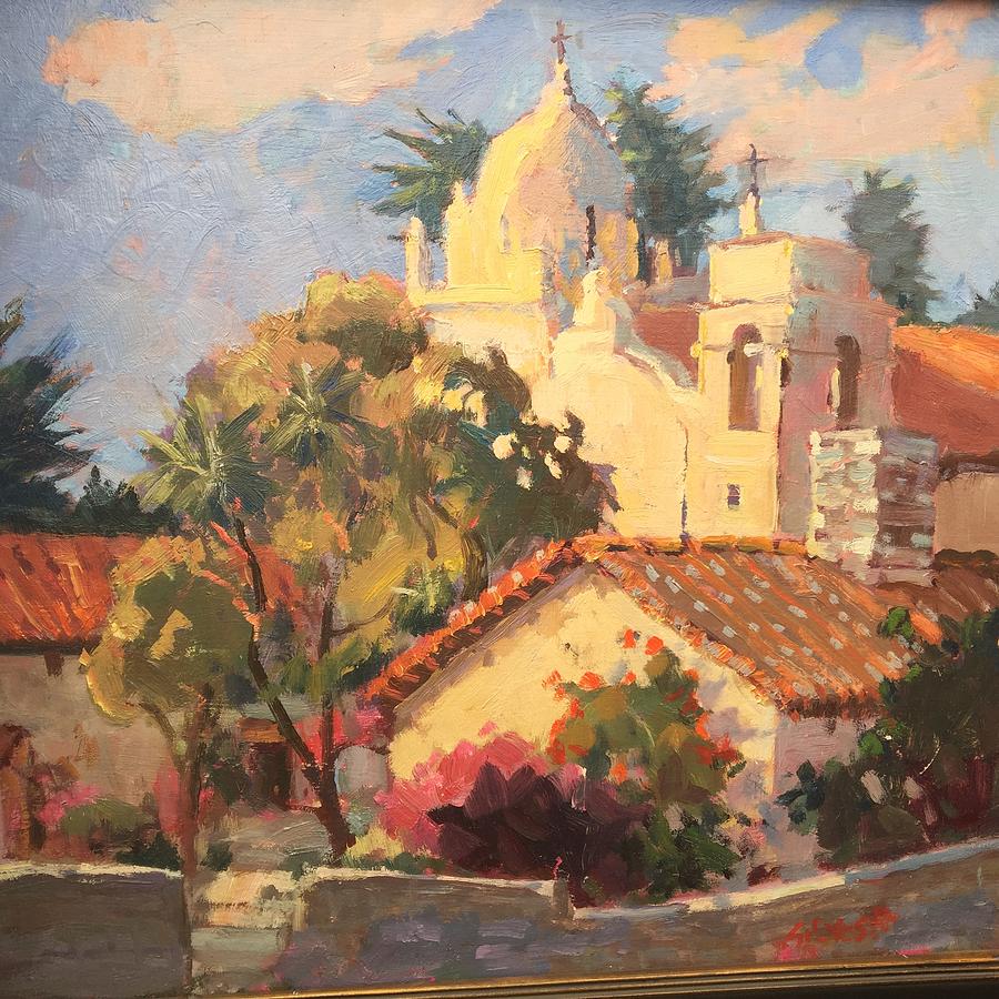 Carmel mission Painting by Silvio Silvestri - Fine Art America