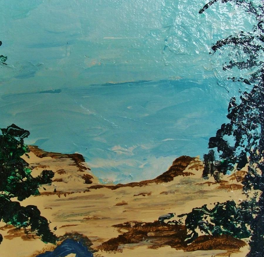 Carmel Shore Painting by Sharon Bock