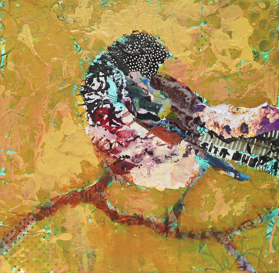 Bird Painting - Carmine by Shelli Walters Bird Painting - Carmine by Shelli Walters
