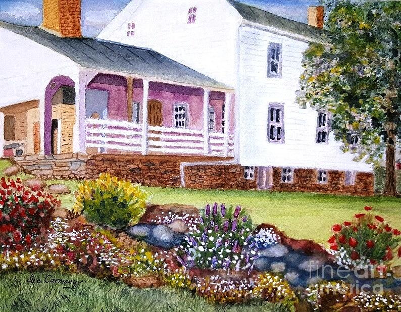 Carmony Farm house Painting by Sue Carmony