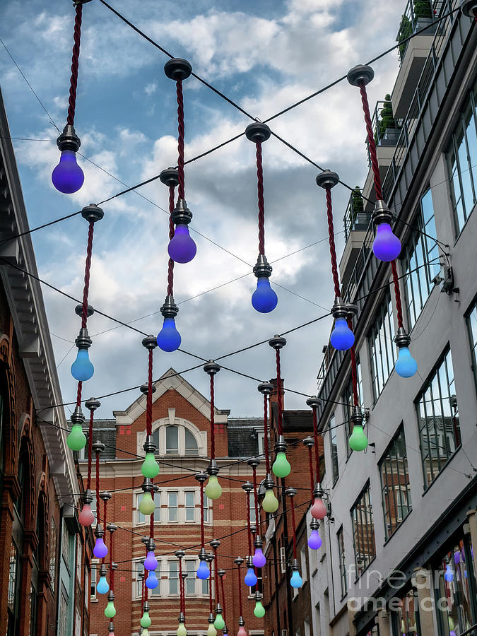 Carnaby and Ganton street with decoration in London Photograph by Frank ...