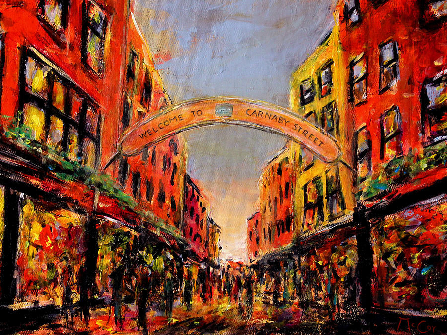 Carnaby Street London Painting by K McCoy