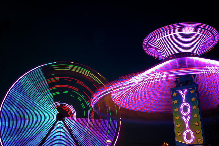 Carnival at Night Photograph by Travis Rogers