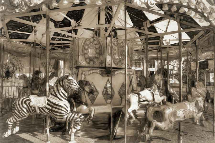 Horse Photograph - Carnival Carousel by Donna Kennedy