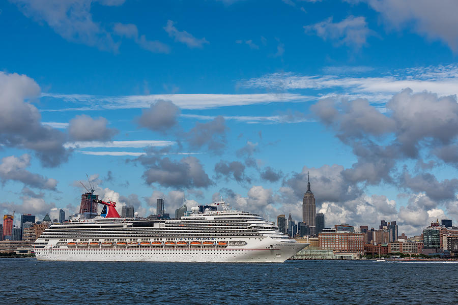 Carnival Cruise Splendor NYC Skyline Photograph by Terry DeLuco