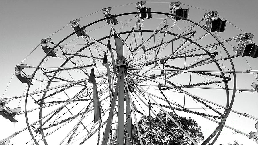 Ferris Wheel Photograph - Carnival Ferris Wheel by Art Kurgin