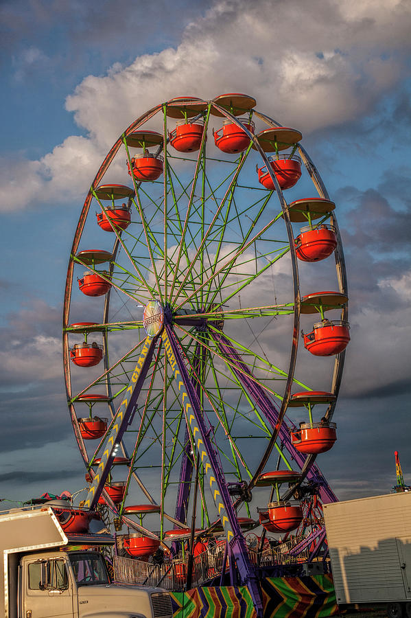 Carnival Ferris Wheel Photograph by Randall Nyhof
