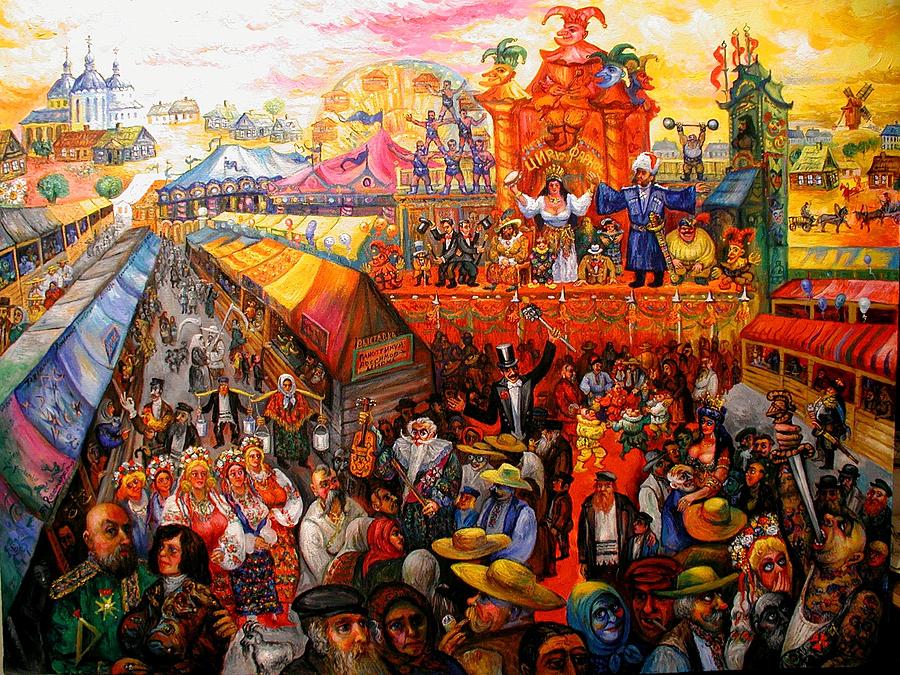 Carnival Festivities Painting by Ari Roussimoff