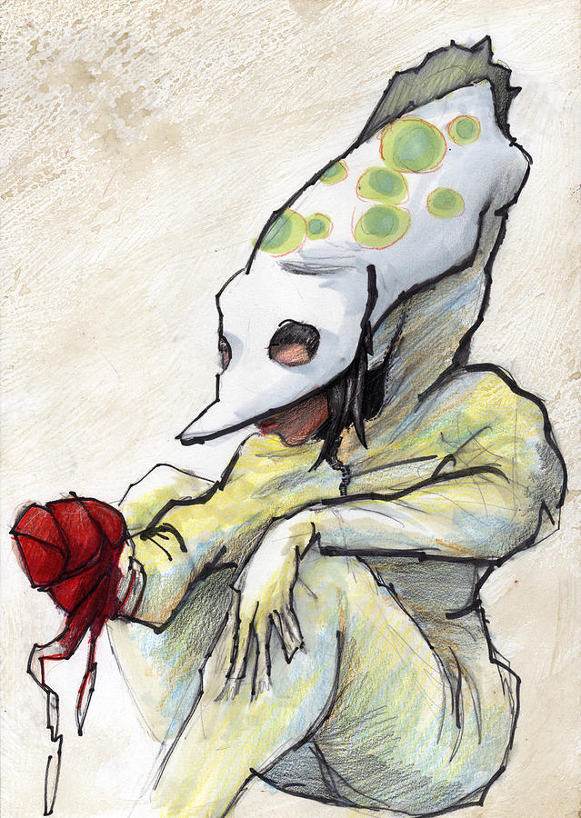 Grrl Painting - Carnival Hat by Ethan Harris Grrl Painting - Carnival Hat by Ethan Harris