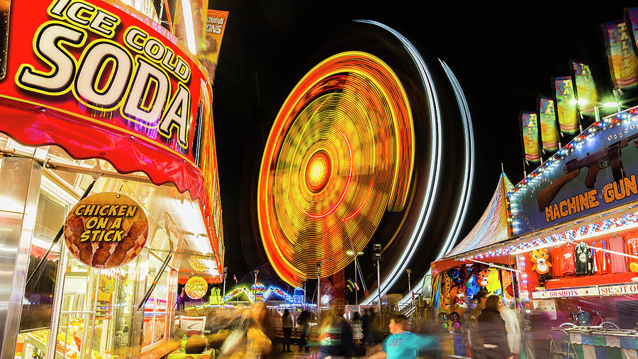Carnival Midway Photograph by Stephen Stookey