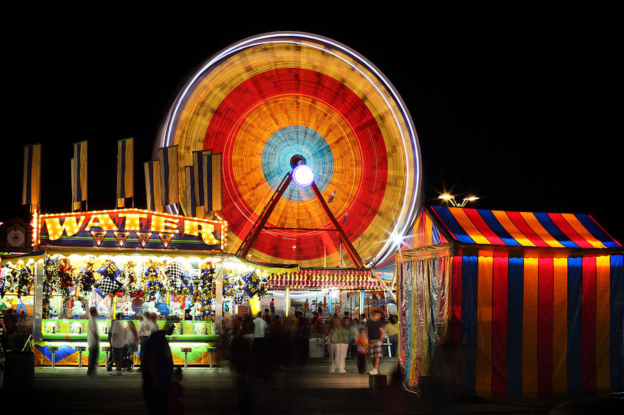 Carnival Midway Photograph by Todd Klassy