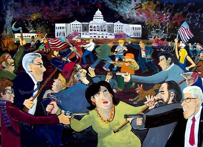 War Painting - Carnival of Democracy by Richard Hubal War Painting - Carnival of Democracy by Richard Hubal