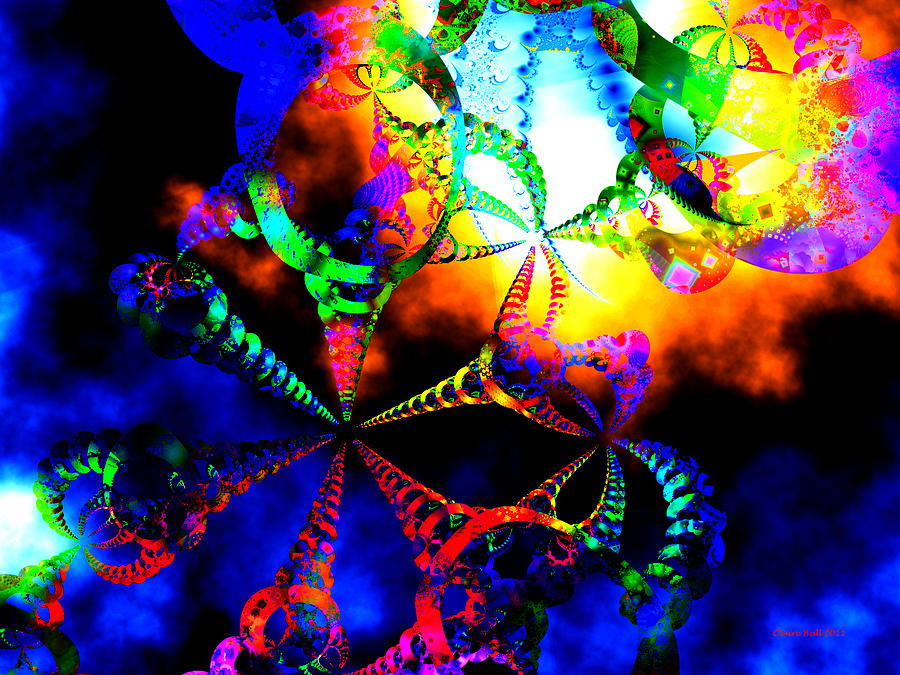 Carnival Ride Digital Art by Claire Bull