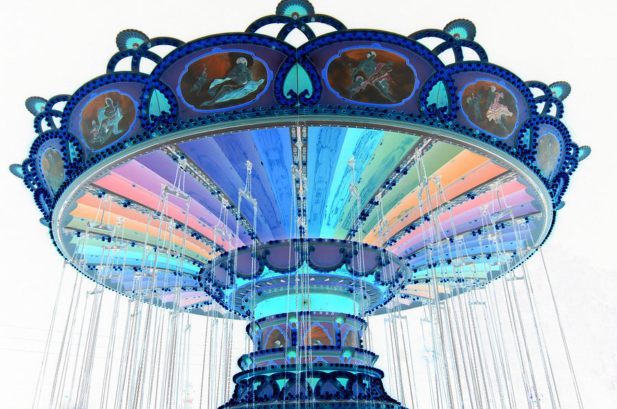 Carnival Ride Reversed Digital Art by Patty Vicknair