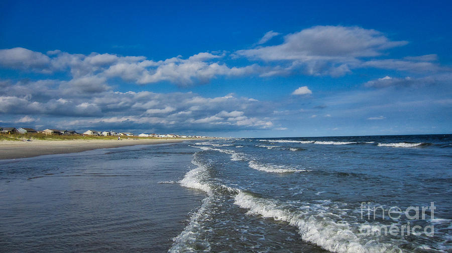 Beach Photograph - Caroilina Blue Beach Day by Scott Diffee