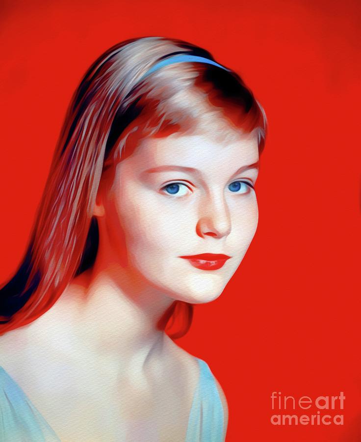 Carol Lynley, Vintage Actress Painting