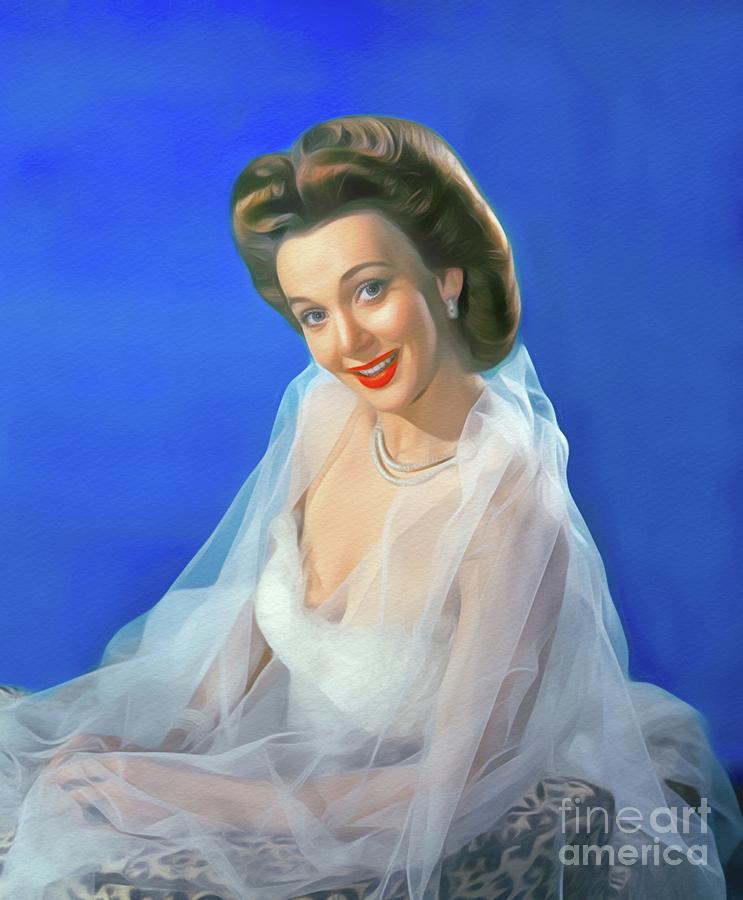 Carole Landis, Vintage Actress Painting