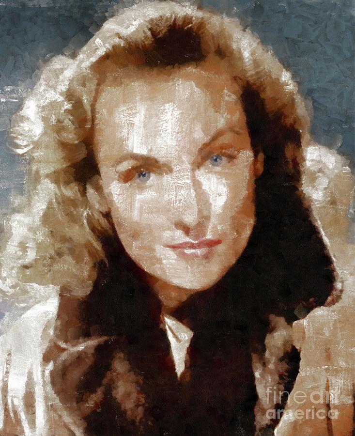 Carole Lombard By Mary Bassett Painting