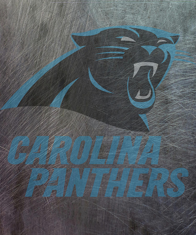 Panther Mixed Media - Carolina Panthers Translucent Steel by Movie Poster Prints