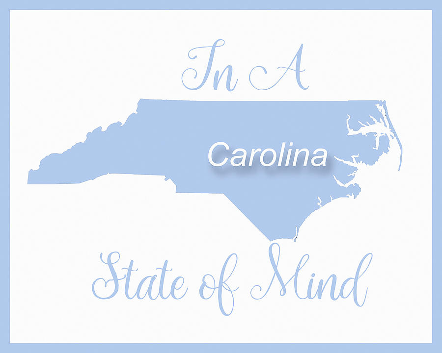 Football Digital Art - Carolina State of Mind by Paulette B Wright
