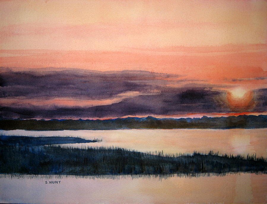Carolina Sunset Painting by Shirley Braithwaite Hunt
