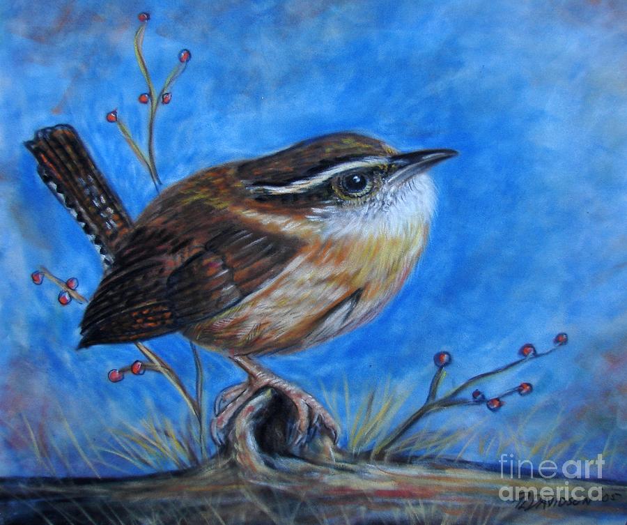 Bird Painting - Carolina Wren by Pat Davidson