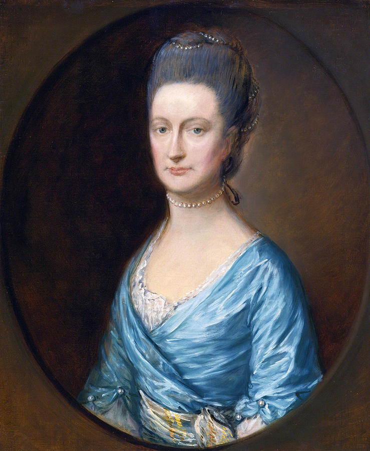 Caroline Fludyer Painting by Thomas Gainsborough