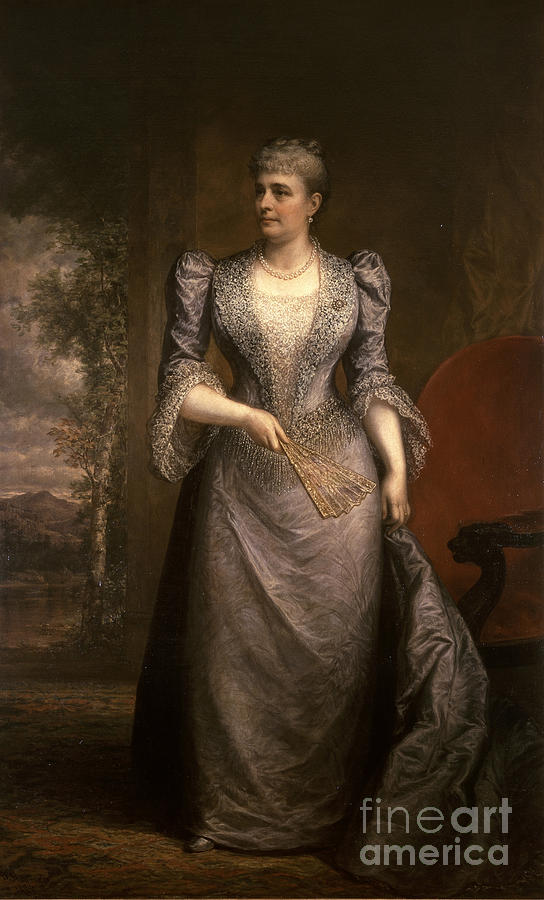 Caroline Harrison, First Lady Photograph by Science Source