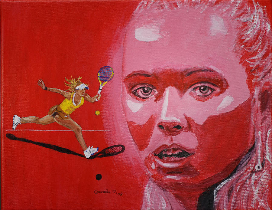 Caroline Wozniacki Painting by Quwatha Valentine