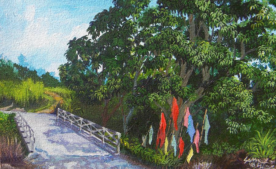 Caroni Flag Bridge Painting by Samantha Rochard - Pixels