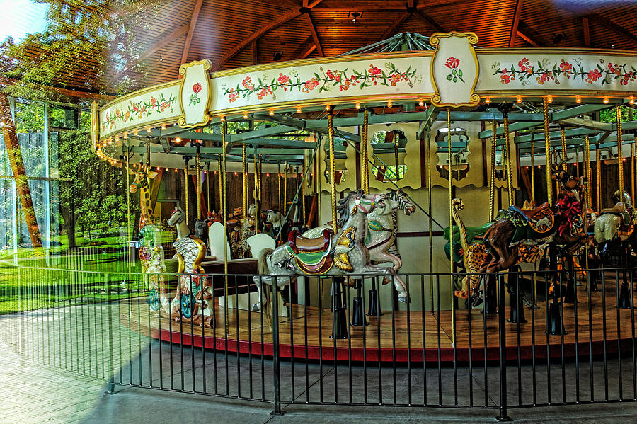 Carousel 1 Butchart Gardens Photograph by Lawrence Christopher