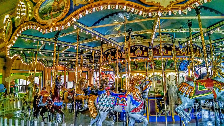 Carousel at Peddlers Village Photograph by Christopher Lotito