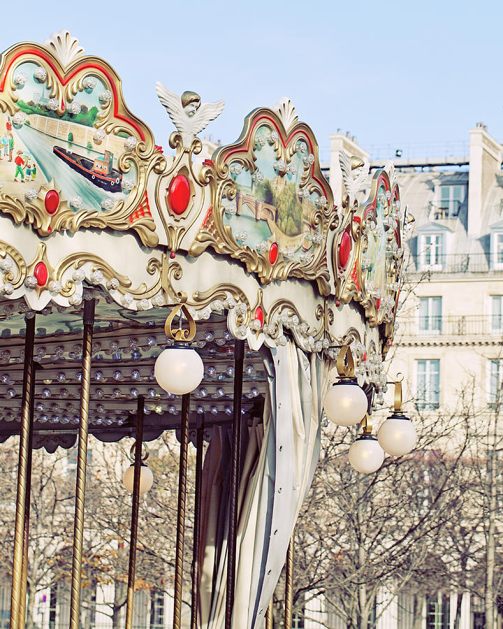 Carousel at the Tuileries - Paris, France Photograph by Melanie Alexandra Price