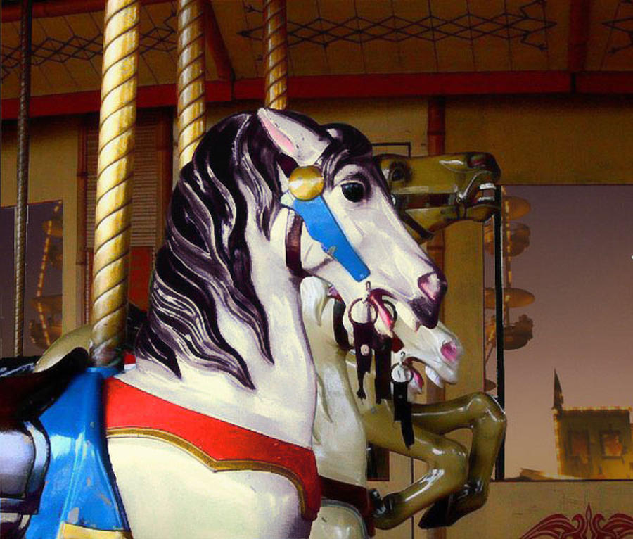 Horse Photograph - Carousel by Cathy Harper