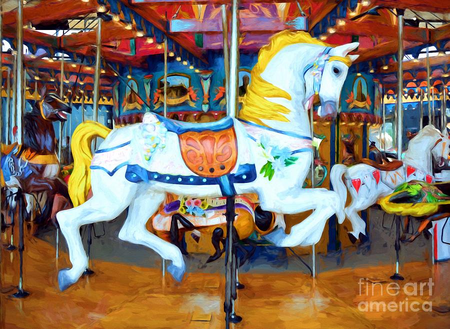 Carousel Colors # 4 Photograph by Mel Steinhauer