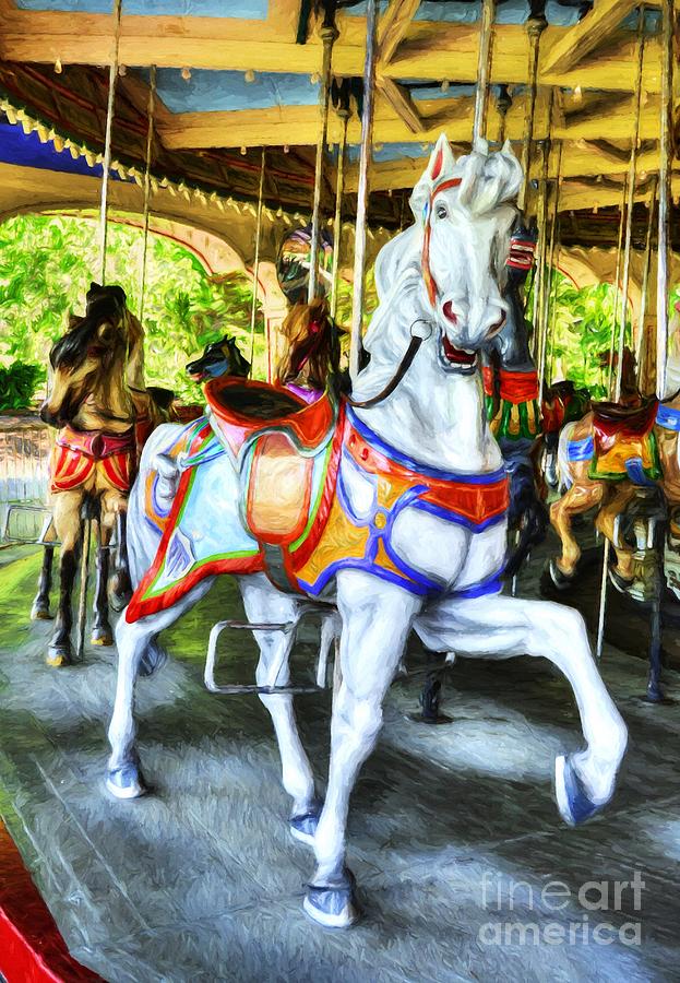 Carousel Colors # 7 Photograph by Mel Steinhauer