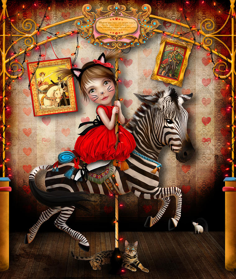 Carousel Dreams Digital Art by Jessica Von Braun