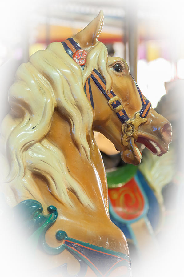 Carousel Horse Profile Seaside Heights New Jersey Photograph by Terry DeLuco