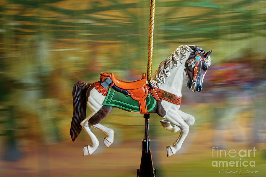 Carousel Horse with Axe Photograph by David Arment