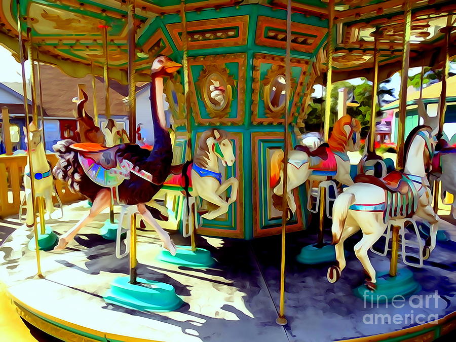 Carousel Magic Digital Art by Ed Weidman - Fine Art America