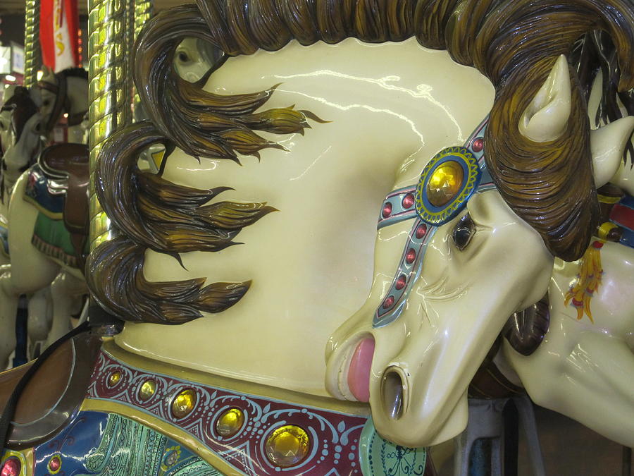 Horse Photograph - Carousel by Michele Caporaso