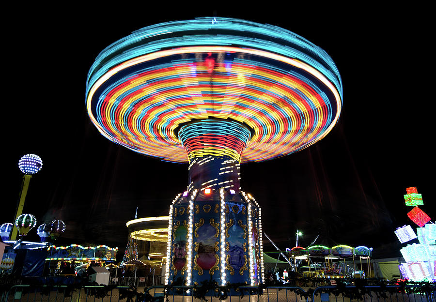 Carousel Spinning Fast Photograph