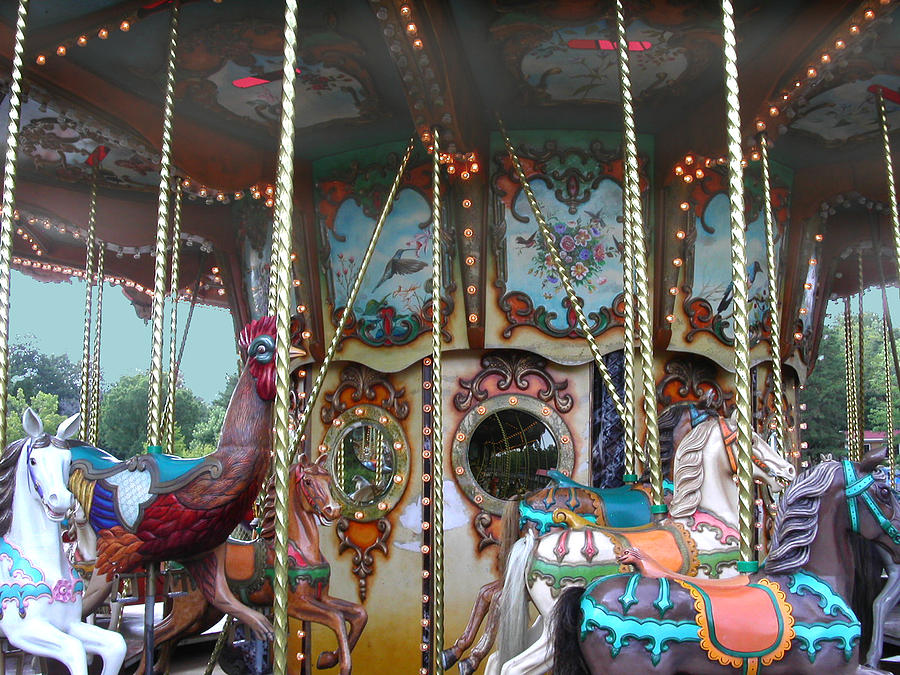 Carousel with Mirrors Photograph by Anne Cameron Cutri