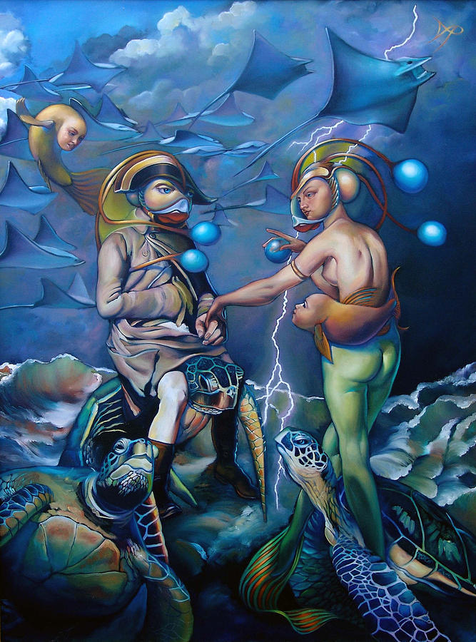 Carpoleon and Josefin Painting by Patrick Anthony Pierson