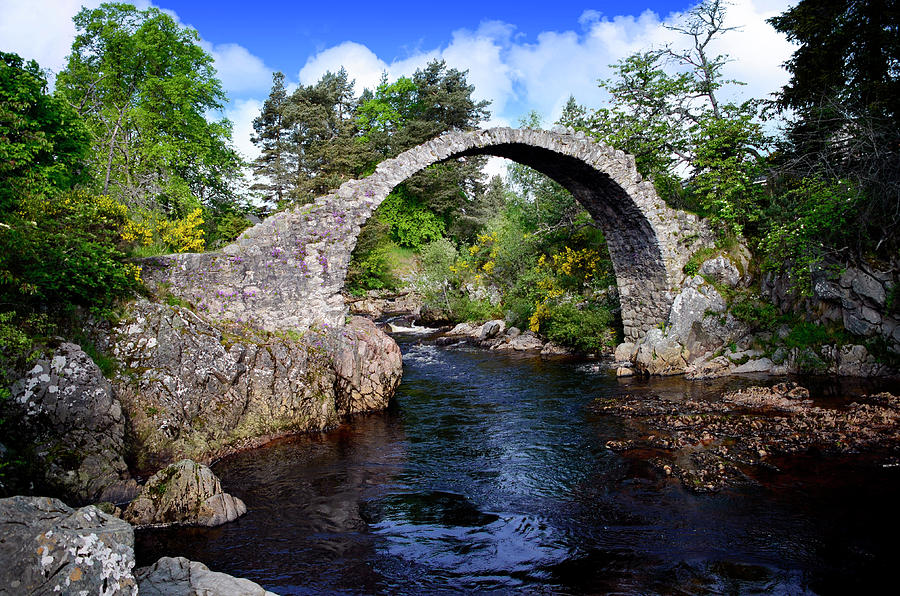 Clouds Photograph - Carr Bridge Scotland by Don and Bonnie Fink Clouds Photograph - Carr Bridge Scotland by Don and Bonnie Fink