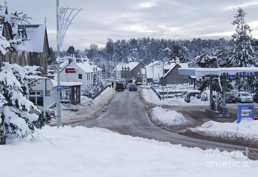 Carrbridge village - mid winter Photograph by Phil Banks