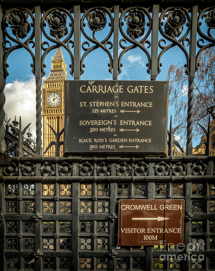 Carriage Gates London Photograph by Adrian Evans