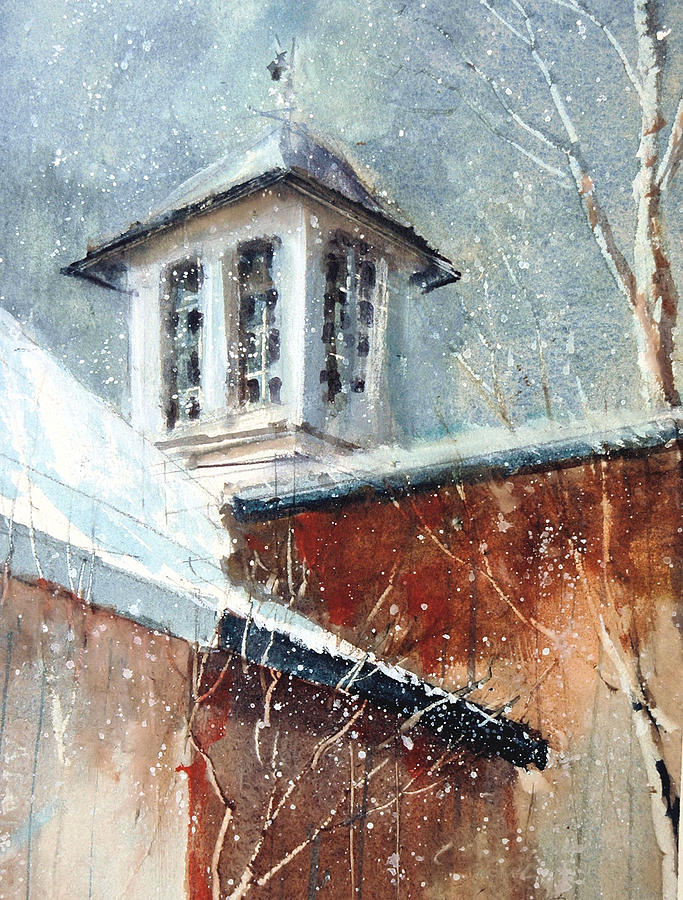 Liberty-Carriage House Cupola Painting by Charles Rowland