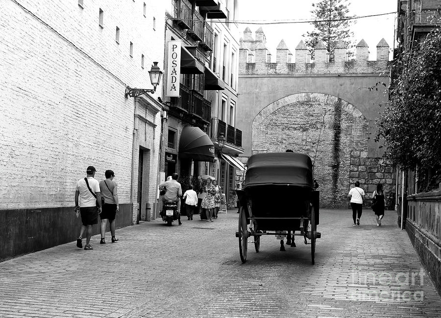 Carriage on Calle Miguel Manara Seville Photograph by John Rizzuto